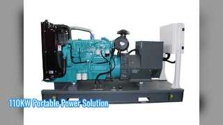 110KW Φορητή Γεννήτρια Υδροψύκτη Λύση ισχύος